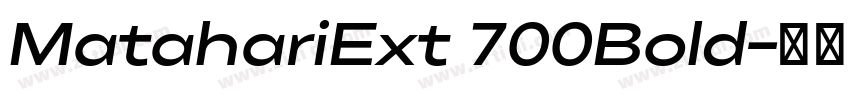 MatahariExt 700Bold字体转换